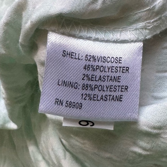 Antonio Melani Mint Ivory Woven Shayla Gingham Peplum Blouse - Picture 5 of 10